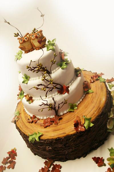 autumn wedding cake - Cake by dezoetetaart