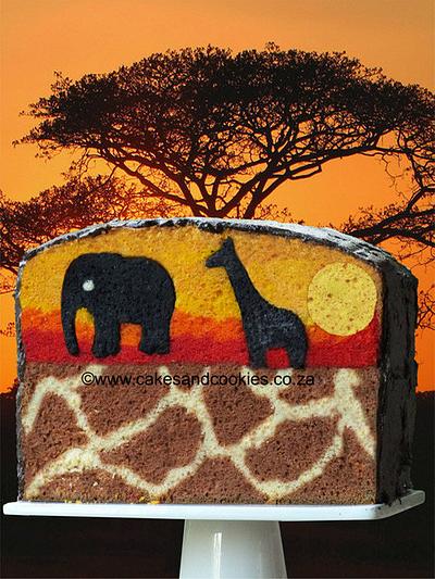Sunset over Africa - Cake by Terry