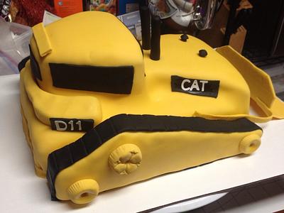 D11 Cat Dozer - Cake by Carolyn's Creative Cakes