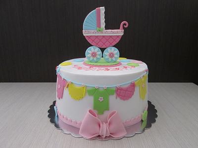 Baby Shower Cake - Cake by sansil (Silviya Mihailova)