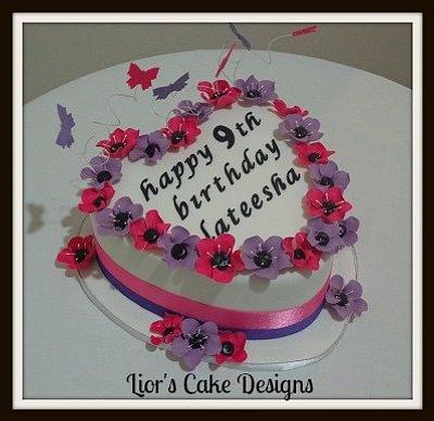 Pink and purple. - Cake by Lior's Cake Designs
