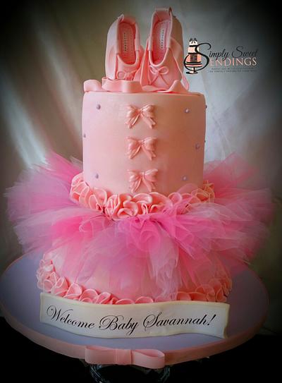 Ballerina Baby Shower - Cake by kaystubbs