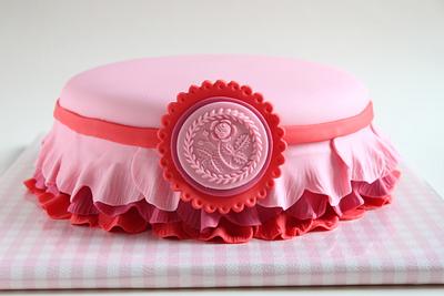 Birthday cake with rose - Cake by Marlies van der Meulen