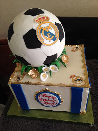 Soccer Ball Birthday Cake - Cake by CelestialSweets