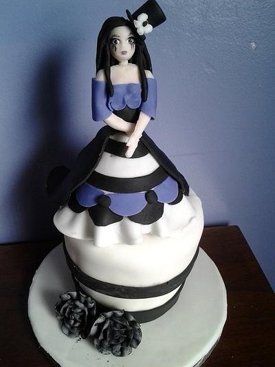 Goth princess - Cake by Daisy