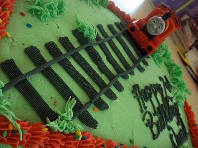 Thomas the Train 2nd Birthday  - Cake by cakes by khandra