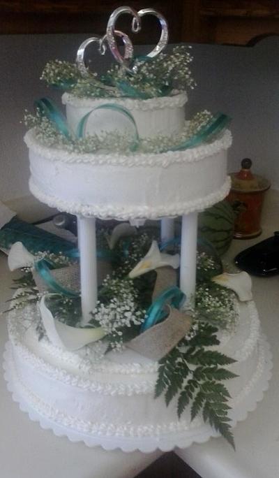 Last minute wedding cake - Cake by Brinda B