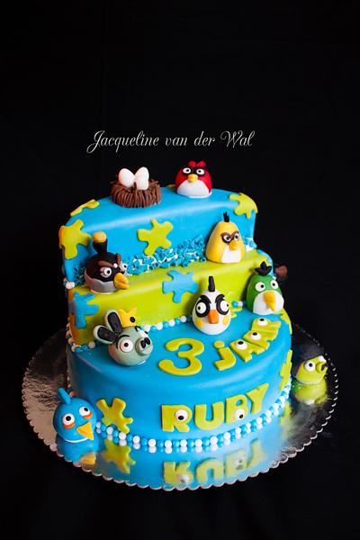 Angry Birds for my Granddaughter Ruby - Cake by Jacqueline