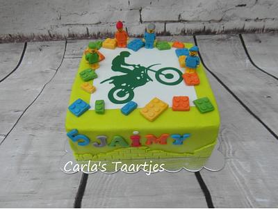 Lego & Crosse motorbike - Cake by Carla 