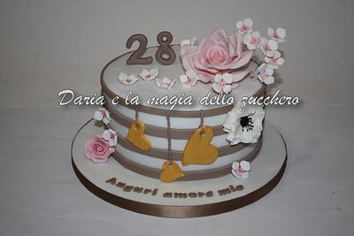 shabby chic cake - Cake by Daria Albanese
