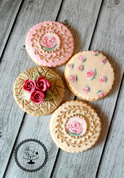 Shabby Chic Cookies - Cake by Slice of Heaven By Geethu