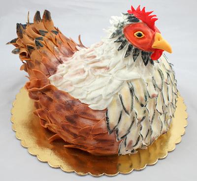 decorative hen - Cake by EvelynsCake
