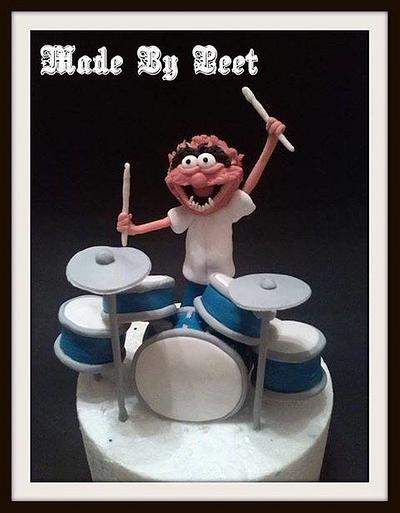 Animal on drums - Cake by Petra