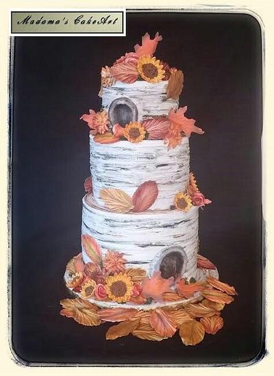 Autumn Romance - Cake by Madama's Cake Art