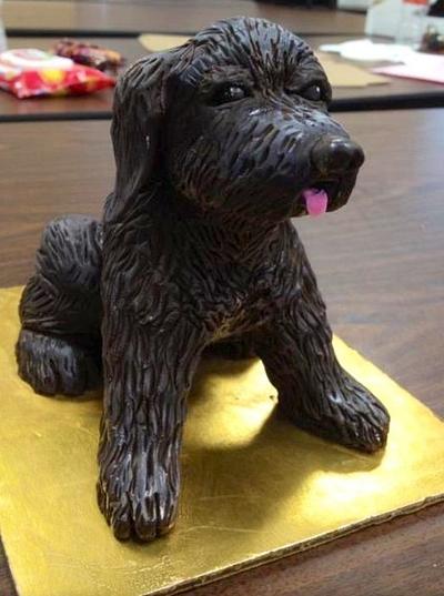 Sculpted chocolate dog - Cake by The Vagabond Baker