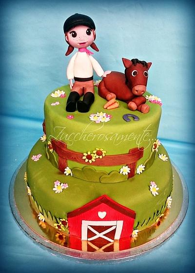 Little horsewoman cake - Cake by Silvia Tartari