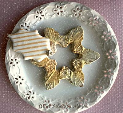 Snow flake wreath - Cake by artetdelicesbym