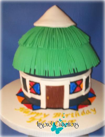 Traditional Hut - Cake by Willene Clair Venter
