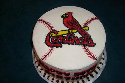 Cardinal Birthday - Cake by Pamela