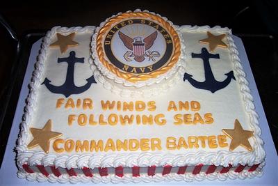 Navy Retirement Cake - Cake by BettyA
