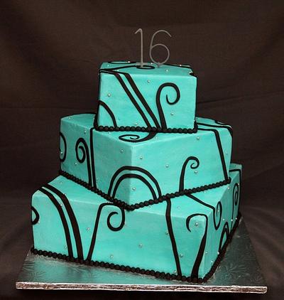Bailey's 16th - Cake by SweetdesignsbyJesica