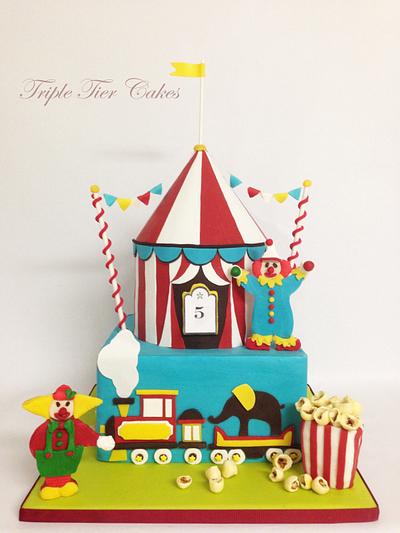 Big Top Circus  Cake - Cake by Triple Tier Cakes