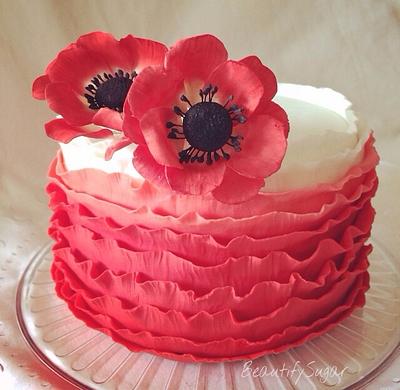 Ruffles & Anemones  - Cake by Audrey