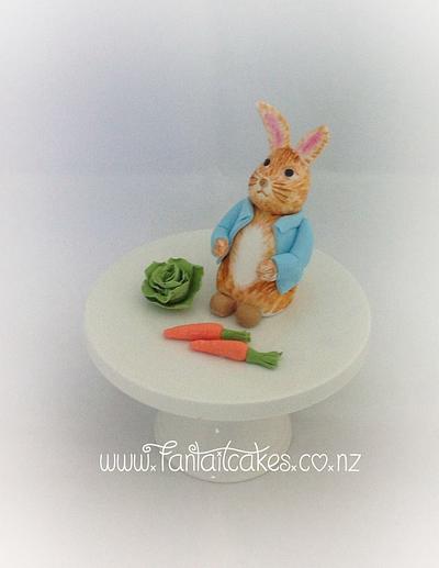 Peter Rabbit cake topper - Cake by Fantail Cakes
