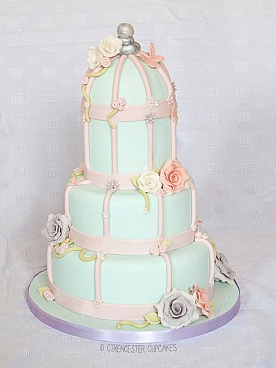 Vintage Birdcage Wedding Cake - Cake by Happy_Food