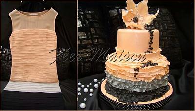 birthday dress cake - Cake by Fées Maison (AHMADI)
