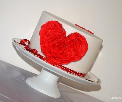 Red heart - Cake by Torty Alexandra