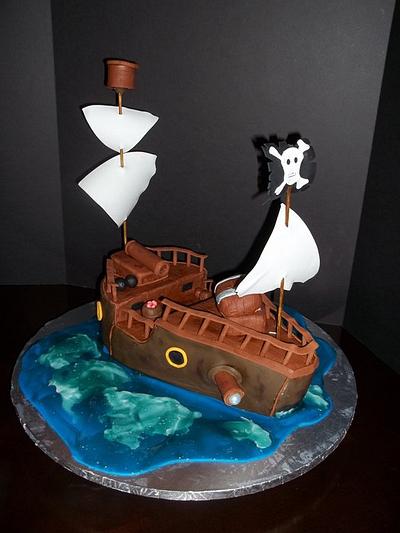 Pirate ship cake - Cake by Teresa