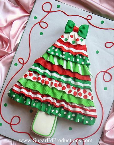 Christmas Tree Ruffle Cake - Cake by Sharon Zambito