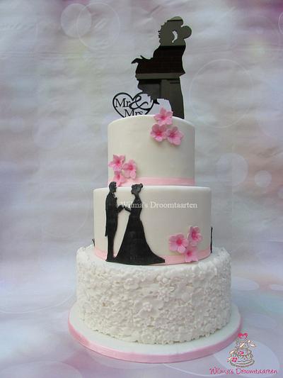 Silhouette cake - Cake by Wilma's Droomtaarten