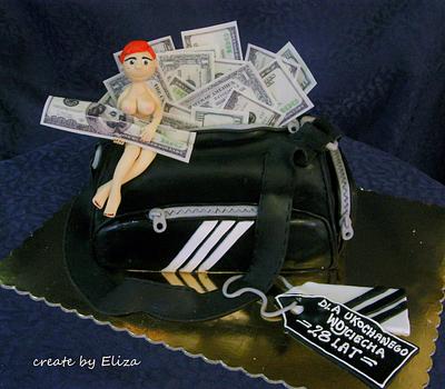 hot girl and money!!! - Cake by Eliza