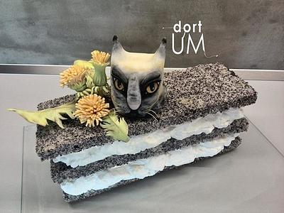 Cat and dandelions - Cake by dortUM
