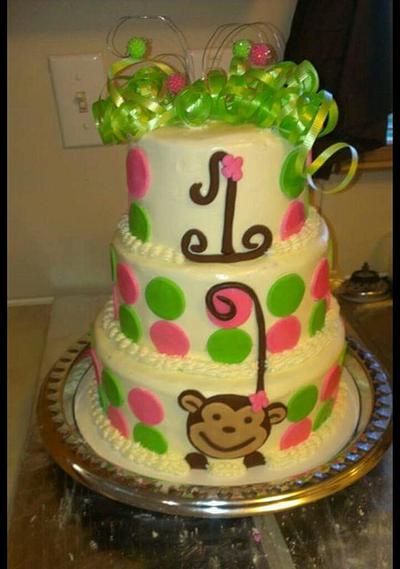 Monkey Cake - Cake by Bronecia (custom cakes)
