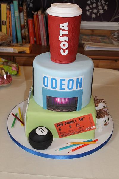 Costa Montage Birthday cake - Cake by Delights by Design