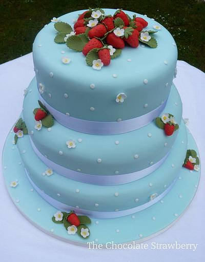 Strawberry wedding cake - Cake by Sarah Jones