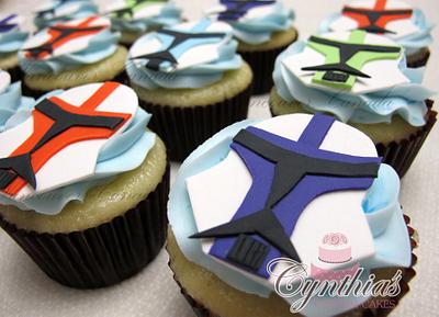 Clone Trooper cupcakes - Cake by Cynthia Jones