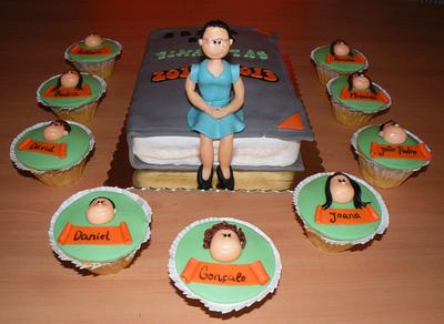 Teacher and students - Cake by bolosdocesecompotas