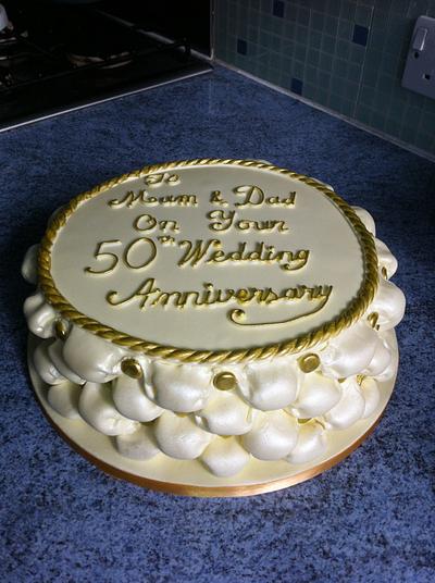 golden wedding anniversary cake - Cake by Glen Beardsmore