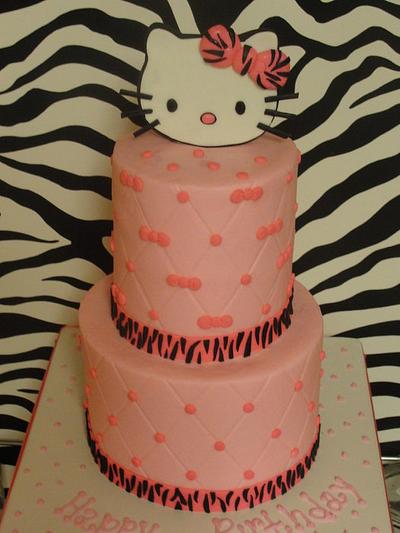 Hello Kitty - Cake by Justbakedcakes
