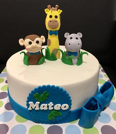 Jungle Animal Baby Shower - Cake by N&N Cakes (Rodette De La O)