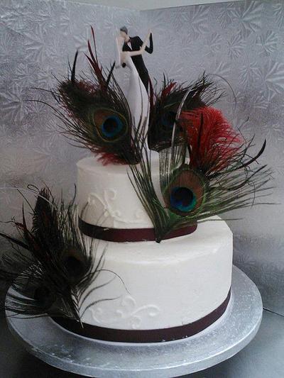 Peacock Feathers - Cake by Jaime VanderWoude