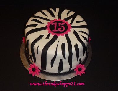 zebra print cake - Cake by THE CAKE SHOPPE
