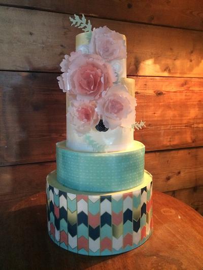 Wafer Paper Cake - Cake by S K Cakes