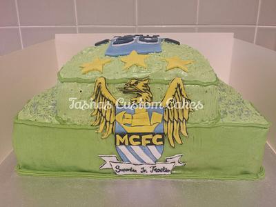 Manchester City FC Emblem cake - Cake by Tasha's Custom Cakes
