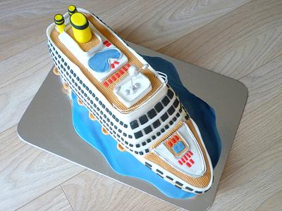 cruise ship  - Cake by Janka
