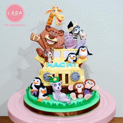 Madagascar caketopper  - Cake by Ladadesigns